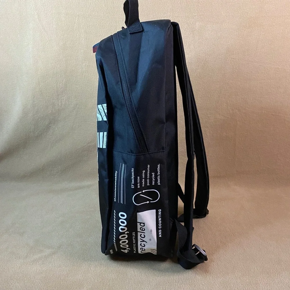 Education First Backpack Lightweight Travel Teacher School Bag EF Logo Black New